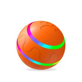 Pet New Cat Wicked Ball Toy Intelligent Ball USB Cat Toys Self Rotating Ball Automatic Rotation Ball (Option: Orange-Self hi version)