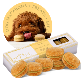 Dog Macarons - Count of 6 (Dog Treats | Dog Gifts) (Flavor: Cheese)