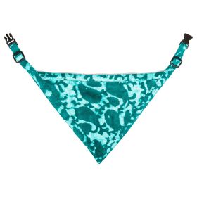 DGS Pet Products Unbugz-It Bandana Medium Abstract Teal 10" x 7" x 0.1" (Color: Abstract Teal, size: Extra Large)